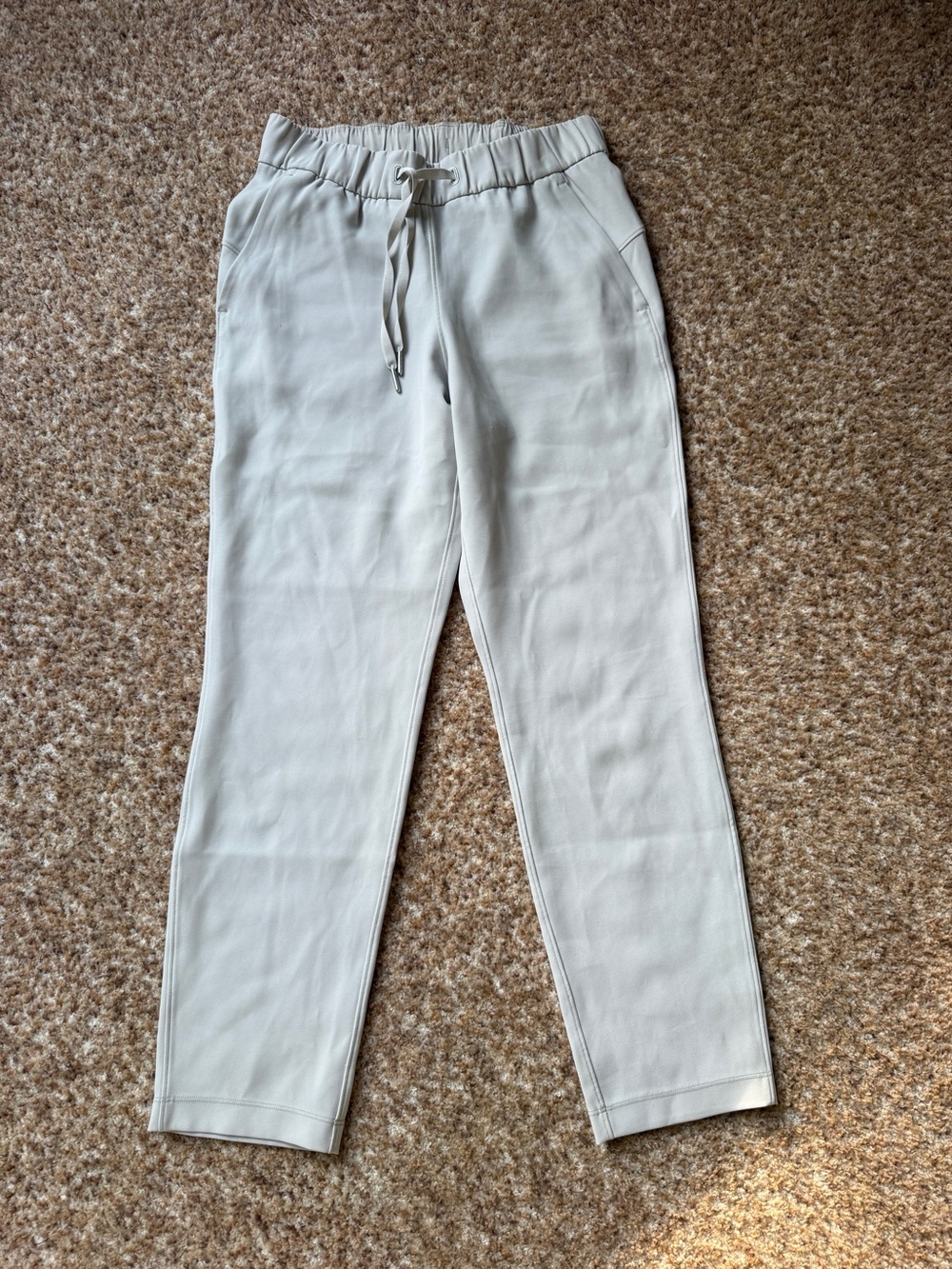 Lululemon Size 4 On The Fly 7/8 Pant Travel Woven In Silverstone